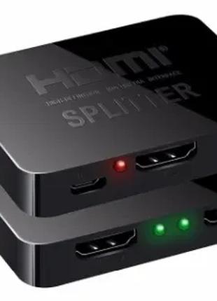 HDMI сплиттер 4K 2 порта активный из 1->2 хдми разветвитель Sp...
