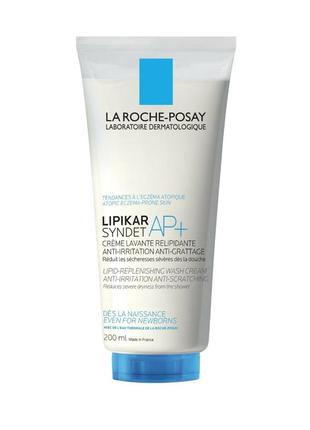 Зволожуючий крем, гель la roche lipikar syndet ap+, ля рош, ша...