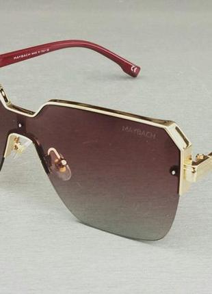 Maybach стильные мужские солнцезащитные очки коричневый градие...