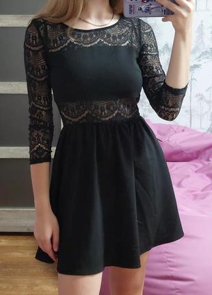 Чёрное платье от h&m