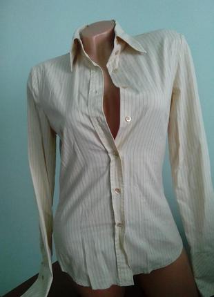 Классическая блуза в мелкую полоску