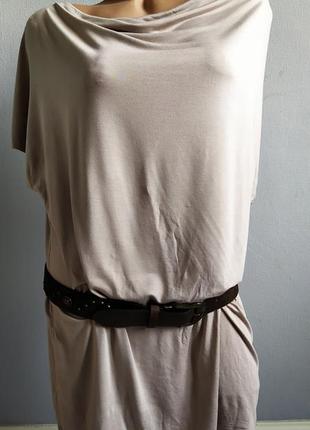 Туника, блуза оверсайз из натуральной ткани