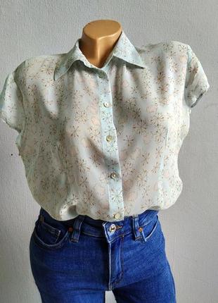 100% шелковая блуза, рубашка, пастельные тона