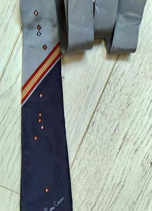 100% натуральный шелк, подписной галстук, оригинал, pierre cardin
