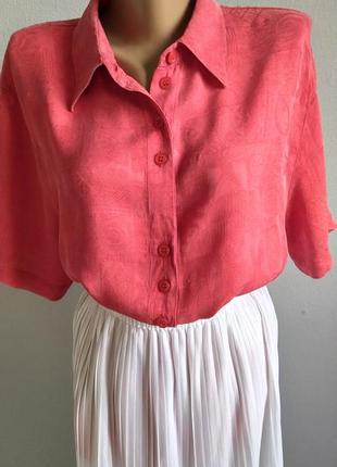 Винтаж, 100% шелковая блуза, в стиле 80-х р.р.