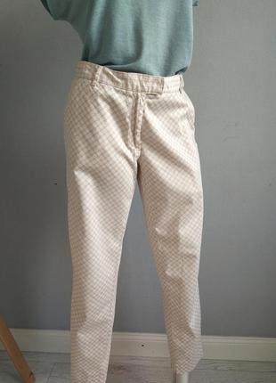 Классические укороченные брюки, галстучный принт, helene fischer.