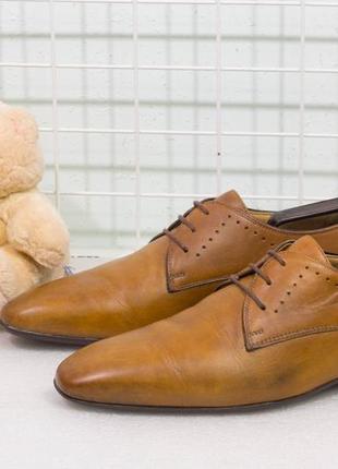 Туфли мужские кожаные signatura размер 42 на стопу 26.5 - 27 см