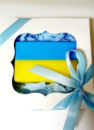 Мыло ручной работы. Флаг Украины, прапор України