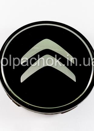 Колпачок на диски Citroen черный/хром лого (65-68мм)