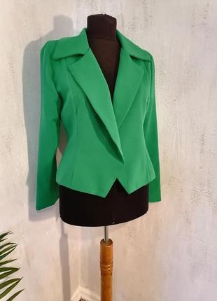 Читайте опис! пиджак женский зеленый. жакет зелений.