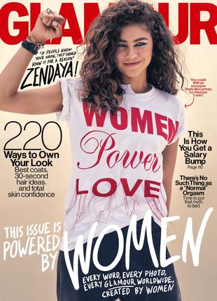 журнал Glamour USA (November 2017), журналы Зендая - мода, стиль