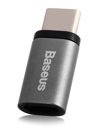 Переходник-адаптер Baseus Sharp Micro USB to USB Type-C Sky Gr...