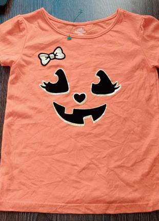 Бавовняна футболка на дівчинку 4 роки celebrate halloween. Нова.