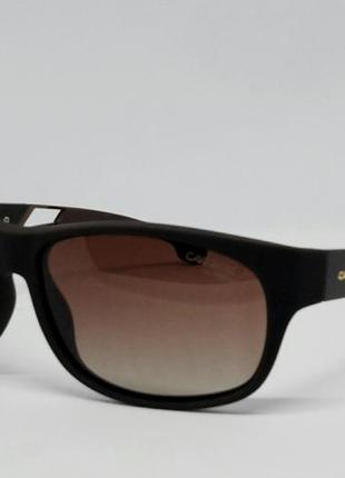 Carrera стильные мужские солнцезащитные очки коричневые поляри...