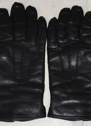 Кожаные, мужские перчатки