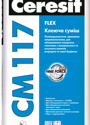 Клей для плитки Ceresit CM117Flex