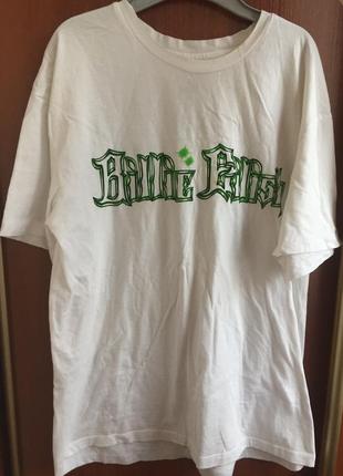 Белая футболка billie eilish (билли айлиш), футболка с принтом