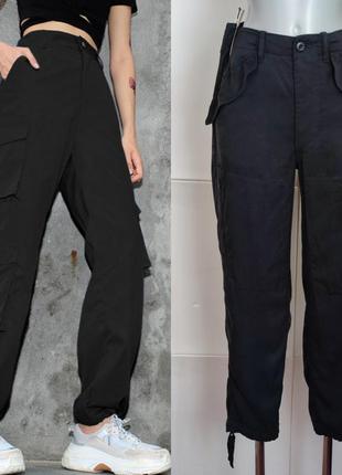 Штани джогери ralph lauren чорного кольору з кишенями.
