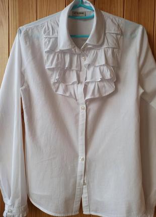 Блуза-рубашка школьная форма 158-146 см