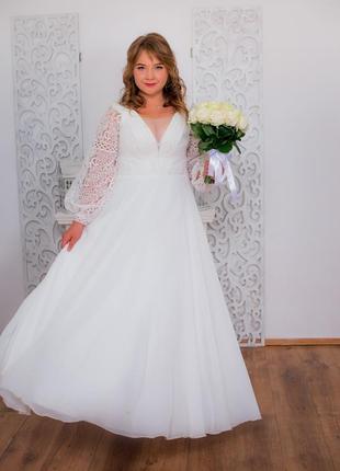 Весільна сукня бохо | свадебное платье бохо 2022 | великий розмір