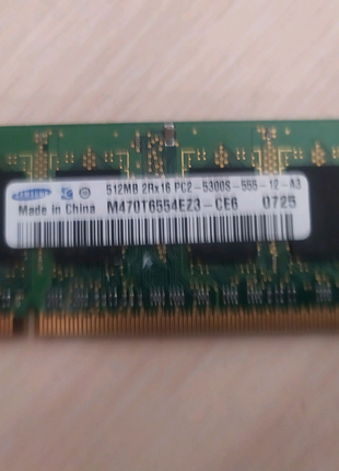 Оперативная память для ноутбука 512 mb DDR2 PC2 6400 800MHz бу
