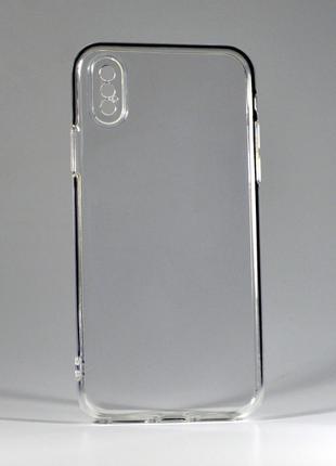 Прозрачный защитный чехол на Iphone X TPU 1,2mm Full Camera