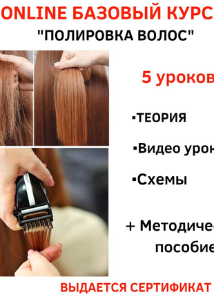 Онлайн,базовий курс "Полірування волосся "