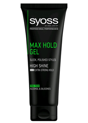 Гель для волосся, максимально сильна фіксація Syoss Max Hold