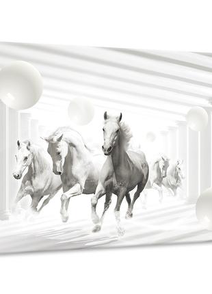 Картина на холсте 70x50 см Абстрактные лошади (PP10154O7)