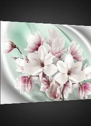 Картина на холсте 100х75 см Цветы: Красивые магнолии (PP2408O1)