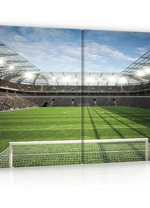 Модульная картина на холсте 4x60х40 см Футбольный стадион (PS1...
