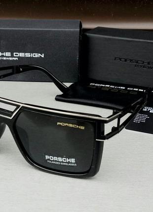 Porsche design стильні чоловічі сонцезахисні окуляри маска чор...