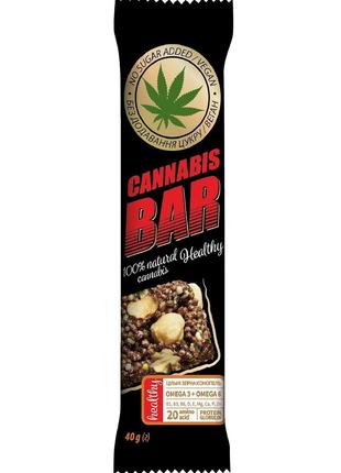 Батончик-мюсли CANNABIS BAR (Каннабис Бар) с фундуком + семена...