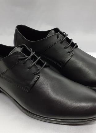 Классические кожаные туфли на шнурках rondo 39-45р.