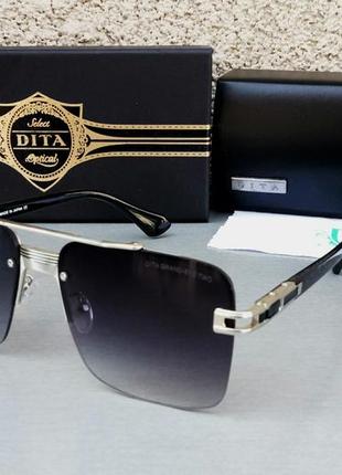 Dita стильные мужские солнцезащитные очки темно серый градиент...