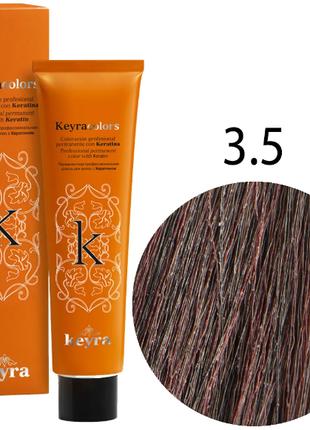 KEYRA Профессиональная краска для волос Keyracolors 3.5 тёмный...