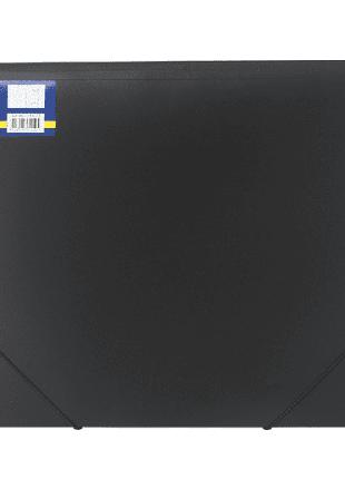 Папка на гумках А3, чорна пластикова, Buromax BM.3918-01