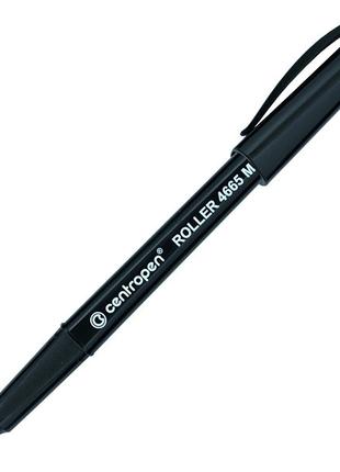 Ручка ролер чорна 0.6 мм, Centropen 4665M