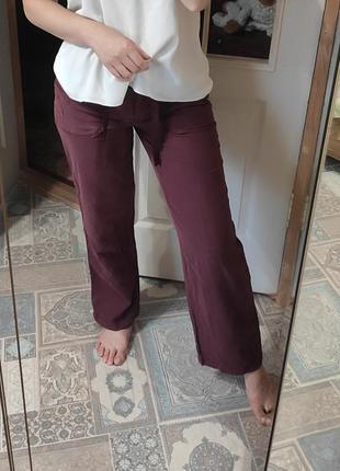 Штани штани бордові жіночі 46 48размер
