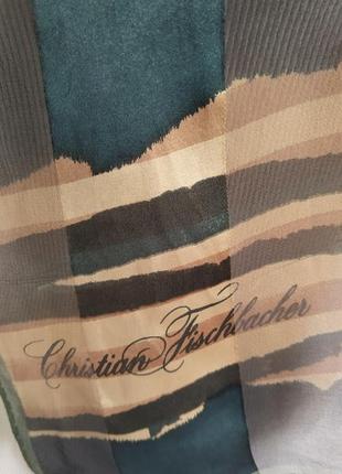 Шовковий підписний шарф, christian fischbacher, швейцарія