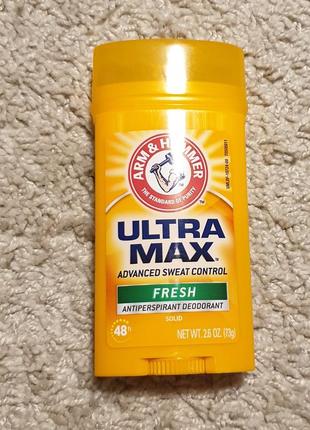 Ultramax, твердий антиперспирантный дезодорант для чоловіків,