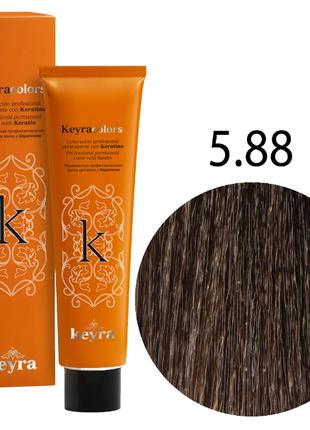 KEYRA Профессиональная краска для волос Keyracolors 5.88 светл...