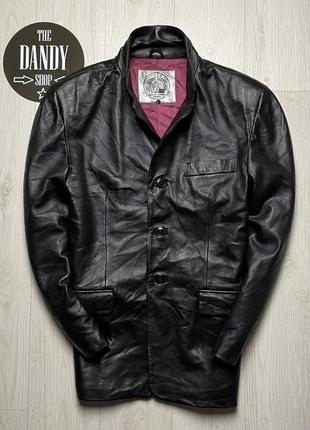 Кожаная куртка, пальто tomcat leather, размер l, англия