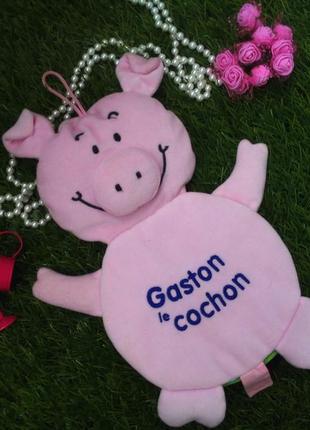Поросенок гастон gaston le cochon мягкая книжка-игрушка францу...