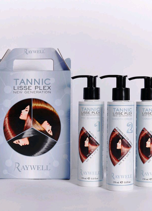 Набір для випрямлення та відновлення волосся Raywell Tannic Lisse