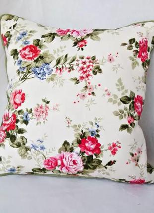 Декоративна подушка"Садові троянди"40×40см