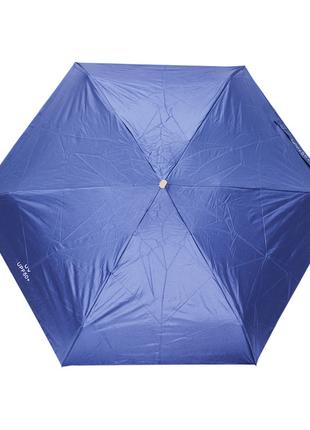 Міні-парасолька жіноча QY7010 кишеньковий компакіний Dark Blue