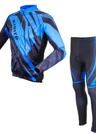 Вело костюм для мужчин KIDITO KM-CT-09202 Blue 2XL кофта с дли...