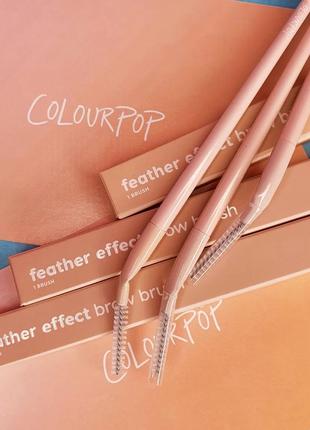 Кисть для бровей brow brush colourpop!