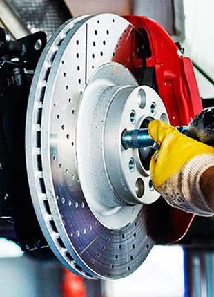 Тормозные диски, колодки для Mercedes, BMW, Range Rover в нал...